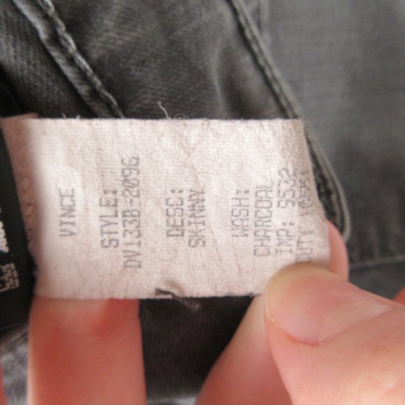 Vince Skinny Jeans Size 28 Gray - Picture 9 of 15